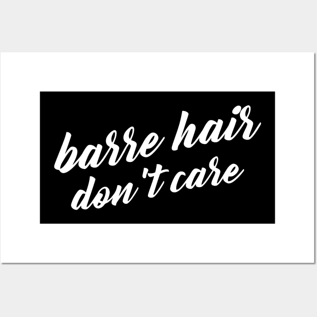 Barre Hair Don't Care Wall Art by Sigelgam31